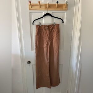 High-Waisted Brown Trousers